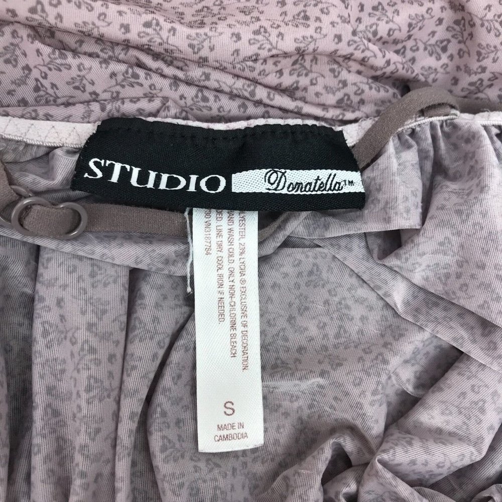 Studio Donatella Semi Sheer Babydoll Nightgown Chemise Lingerie Cami Dress SZ S - Picture 6 of 6